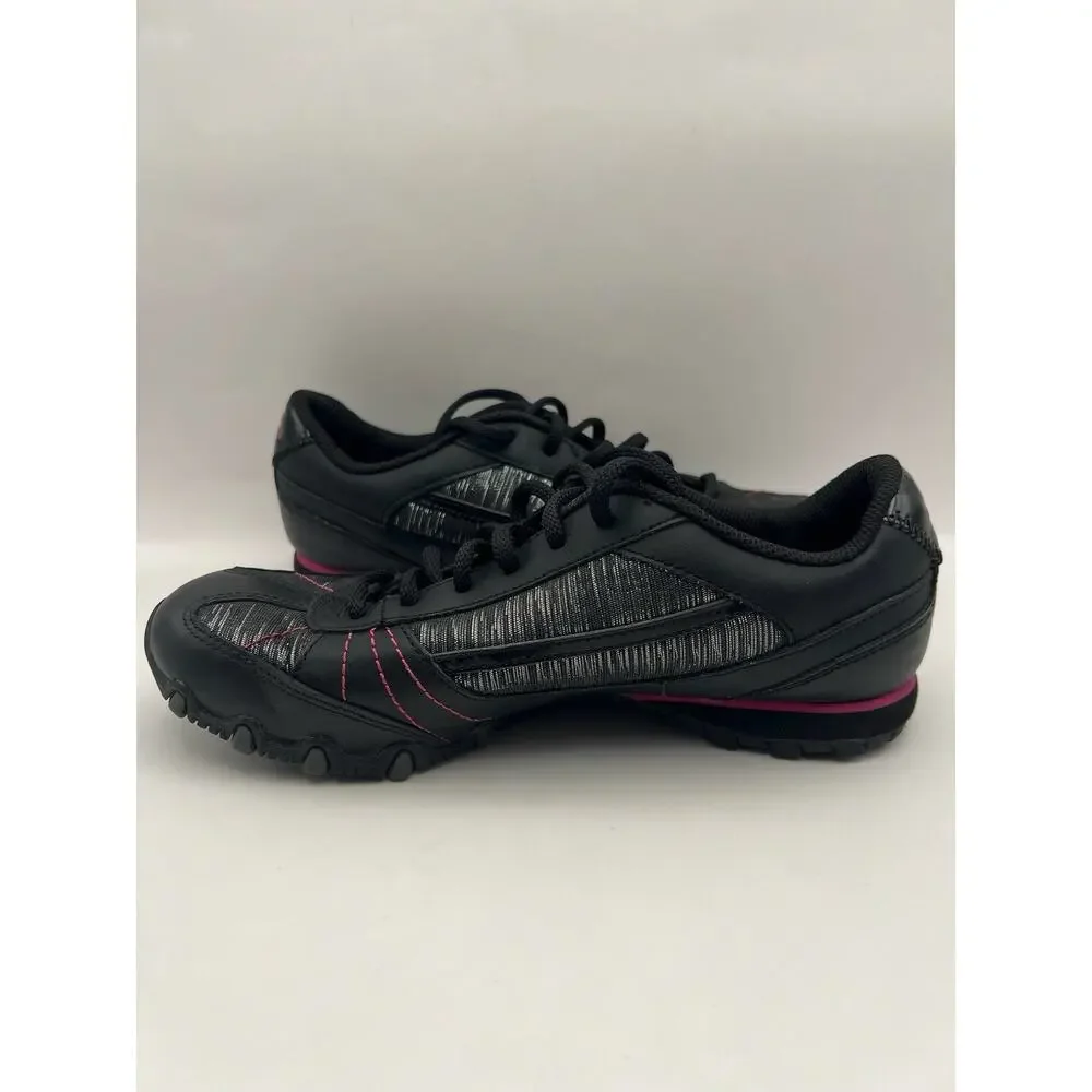 Skechers Bikers Lite Black And Pink Sneakers Women Size 7